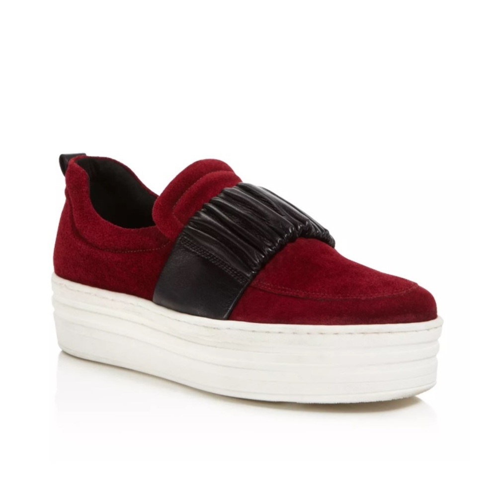 Daniella Lehavi- Women's Boston Suede Platform Slip-On Sneakers.